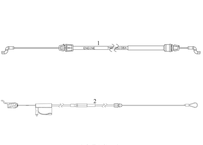 Cables Diagram and Parts List for SC900 (12ABR2MM710)(2021) Cub Cadet Lawn Mower